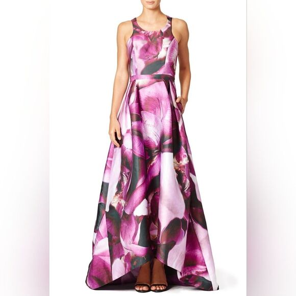 ML Monique Lhuillier Floral Gown Sz S NWOT - Picture 1 of 4